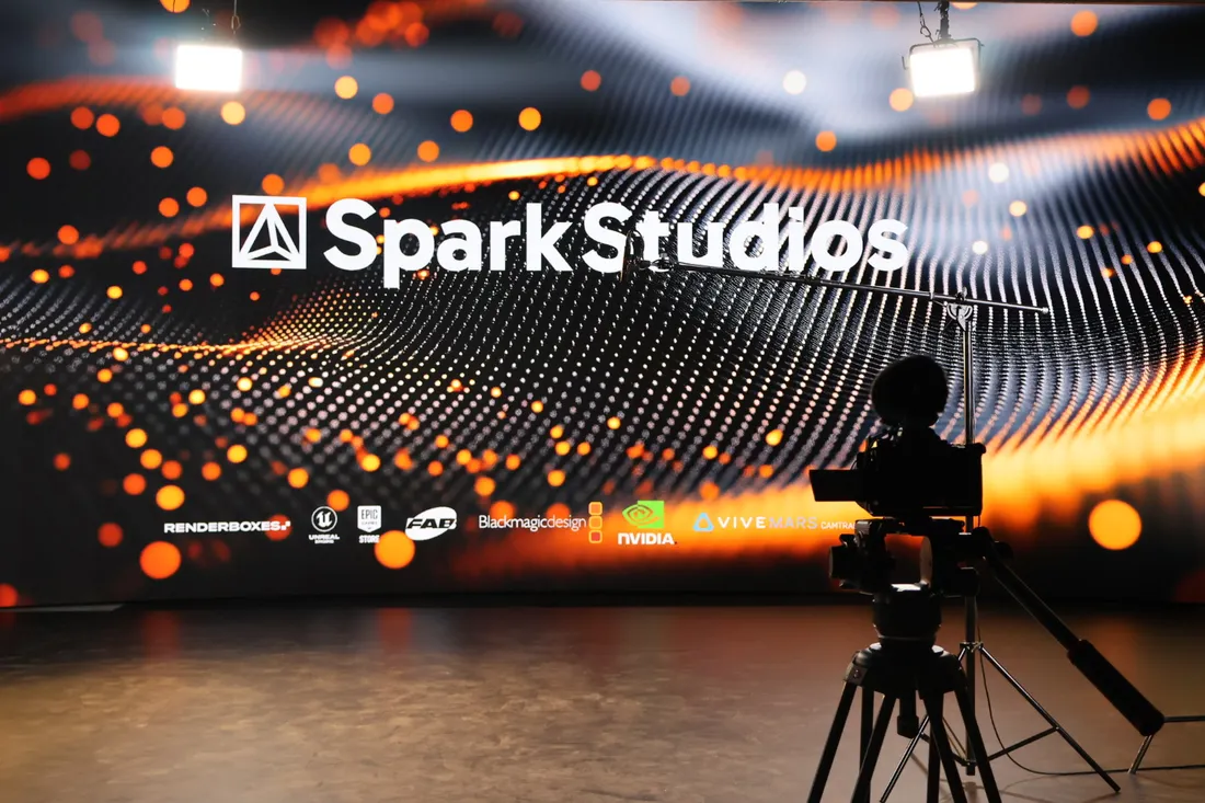 Photo de tournage au studio Spark Studios