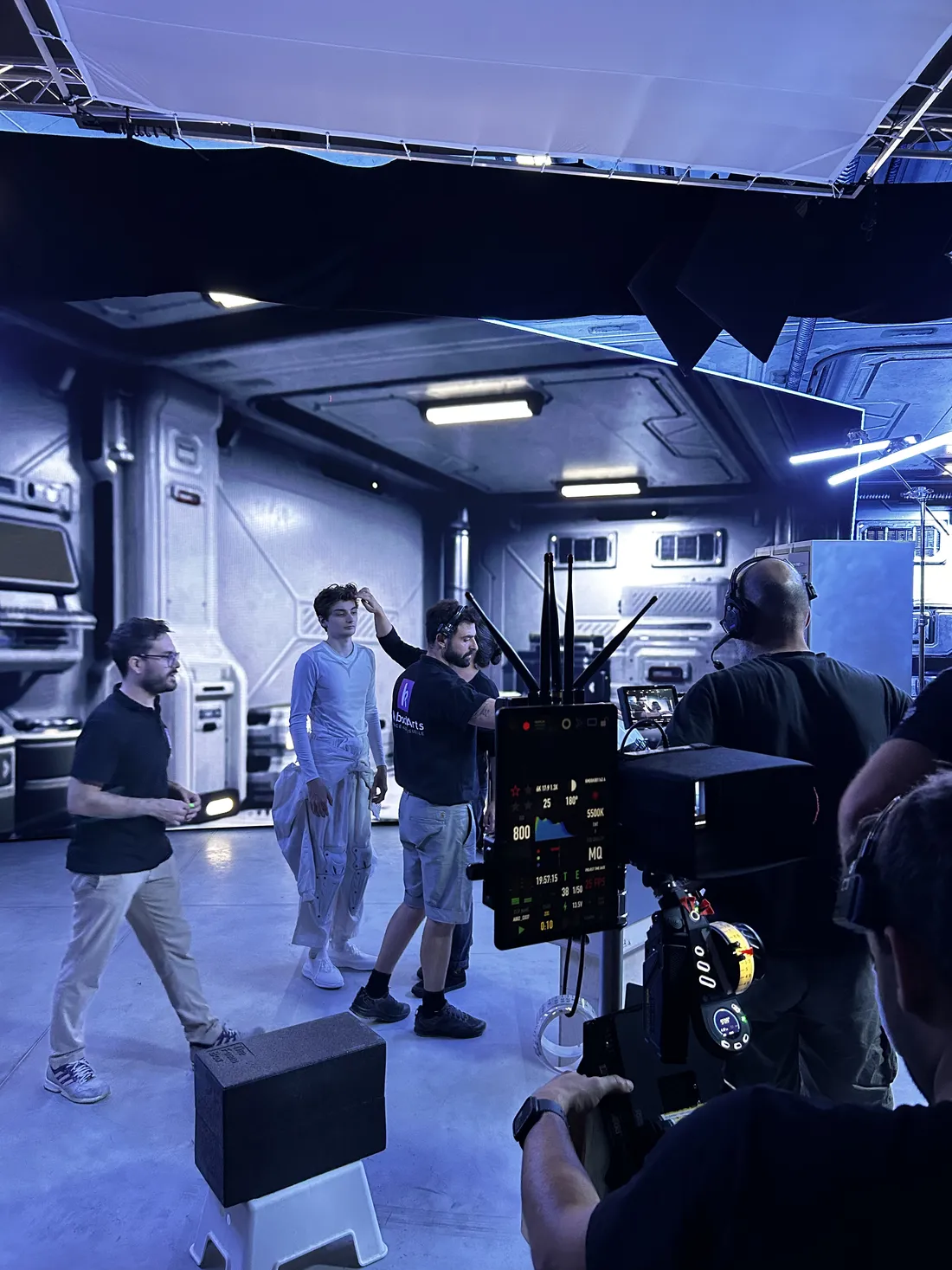 Photo de tournage au studio Spark Studios