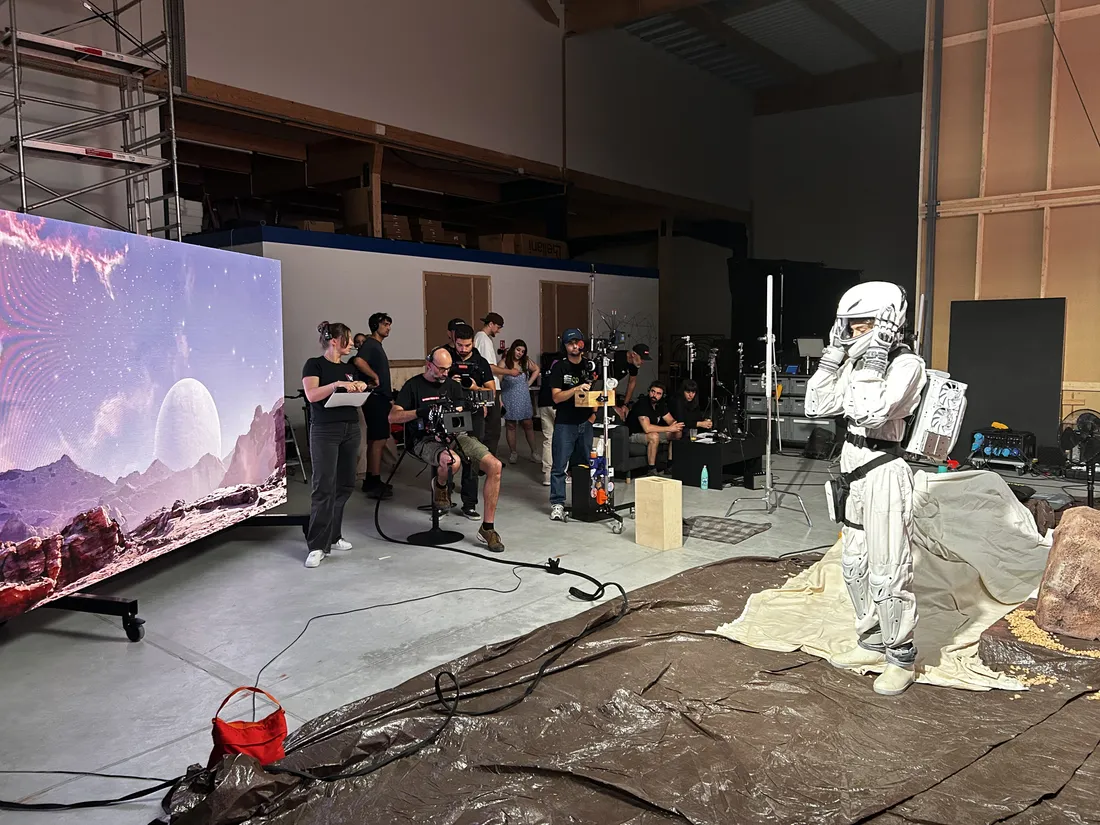 Photo de tournage au studio Spark Studios