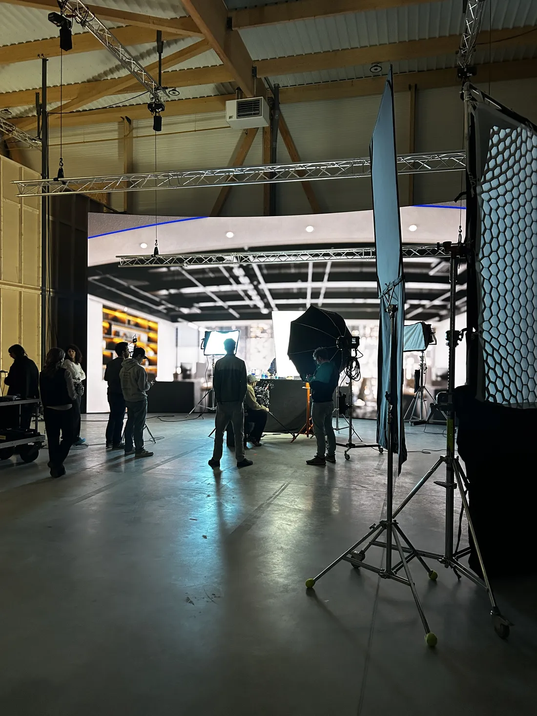 Photo de tournage au studio Spark Studios