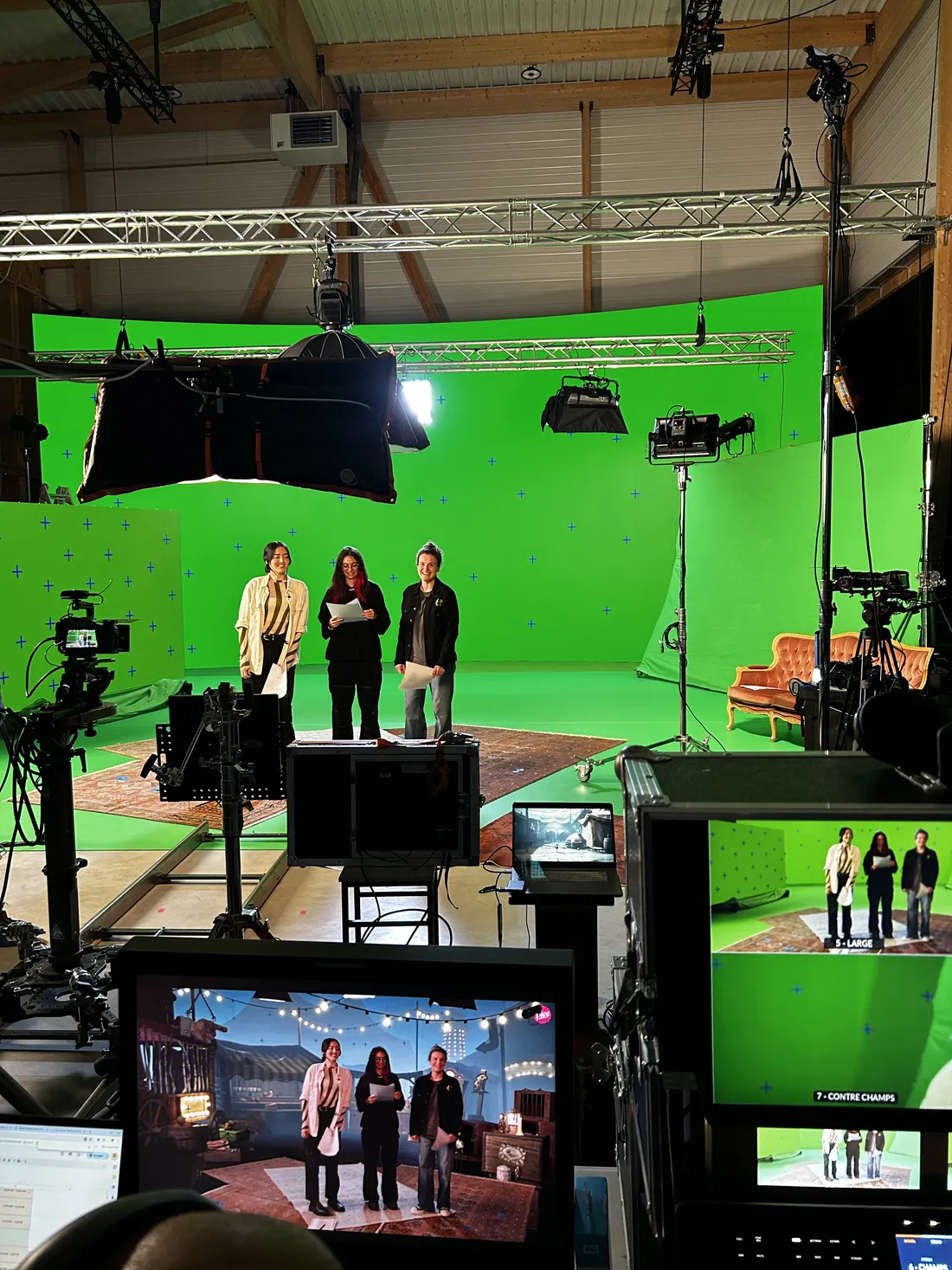 Photo de tournage au studio Spark Studios