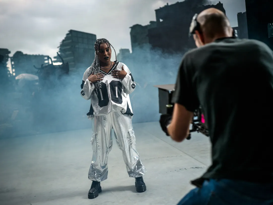 Photo de tournage au studio Spark Studios