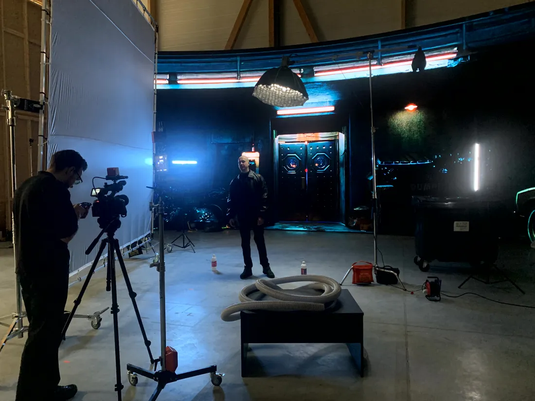 Photo de tournage au studio Spark Studios