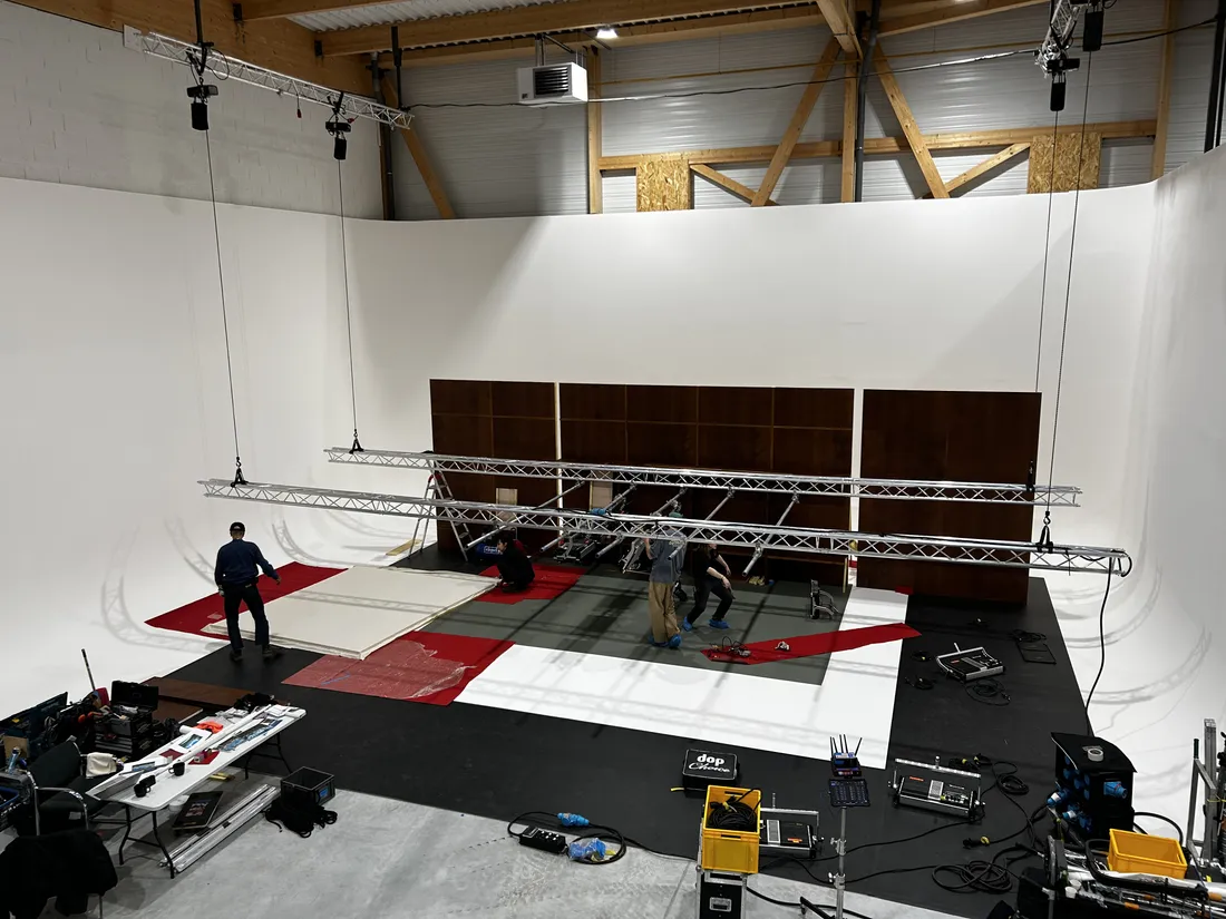 Photo de tournage au studio Spark Studios