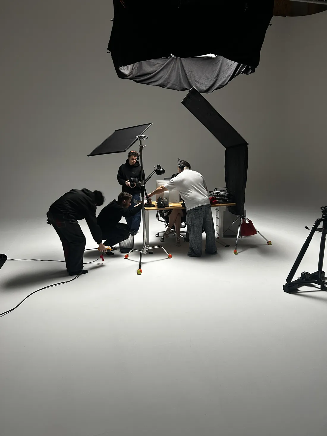 Photo de tournage au studio Spark Studios