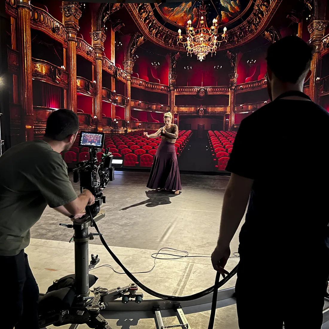 Photo de tournage au studio Spark Studios
