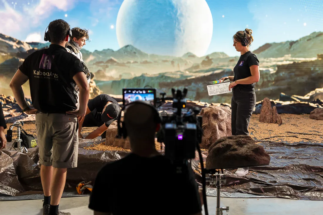 Photo de tournage au studio Spark Studios