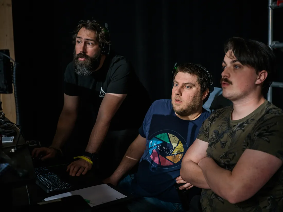 Photo de tournage au studio Spark Studios