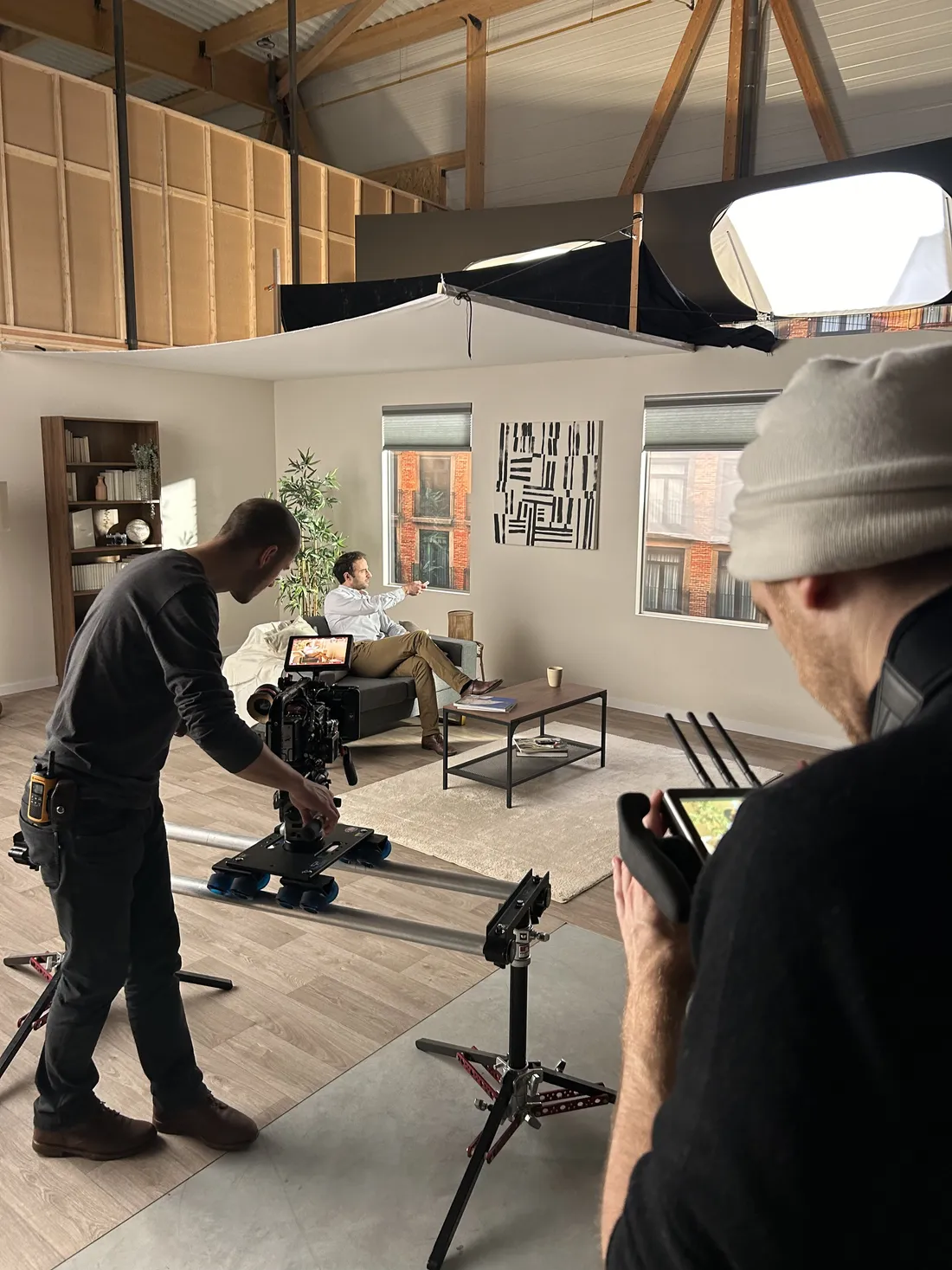 Photo de tournage au studio Spark Studios