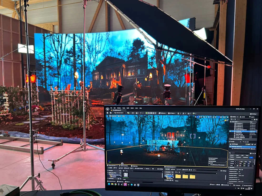 Photo de tournage au studio Spark Studios