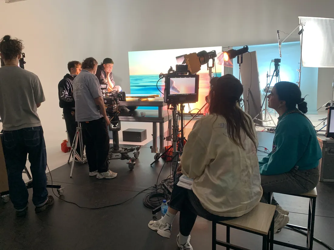 Photo de tournage au studio Spark Studios