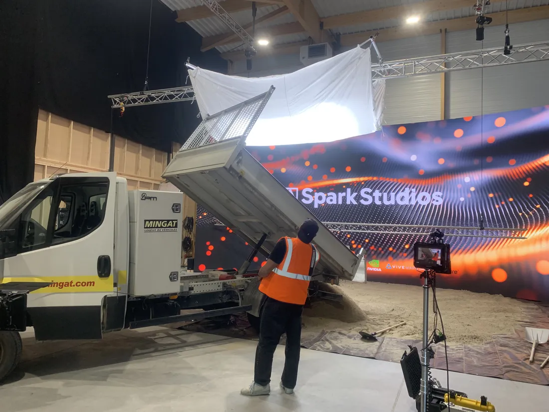 Photo de tournage au studio Spark Studios