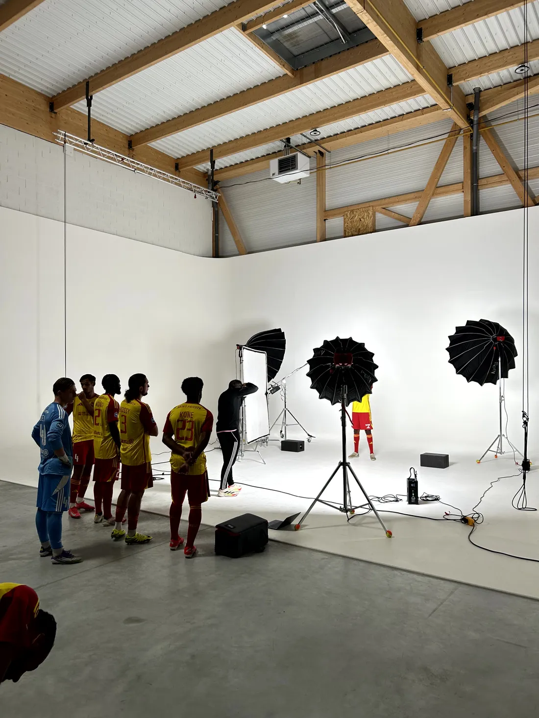 Photo de tournage au studio Spark Studios