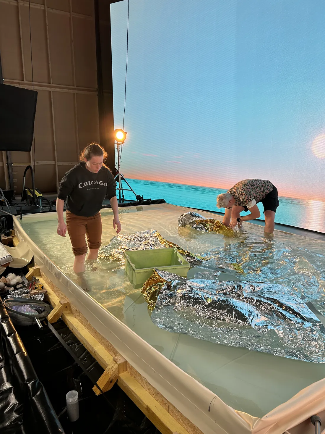 Photo de tournage au studio Spark Studios