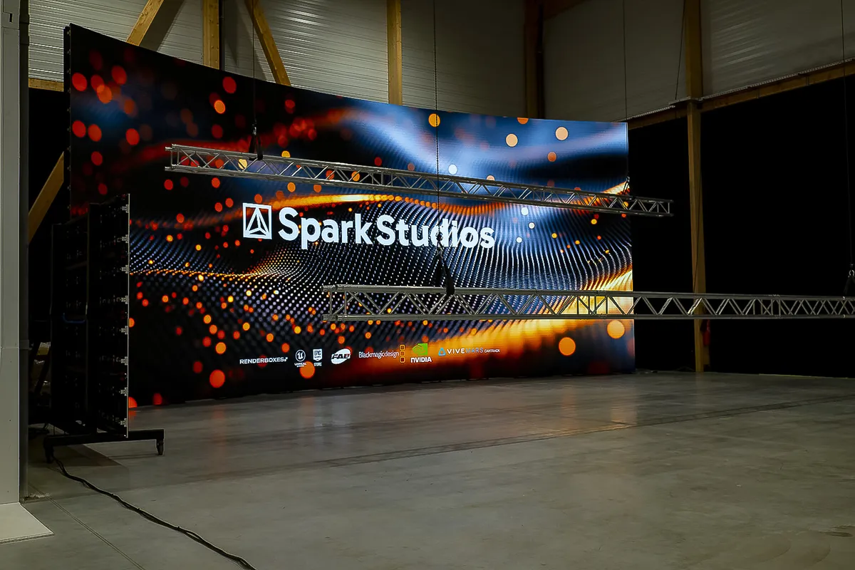 Tournage devant le mur LED