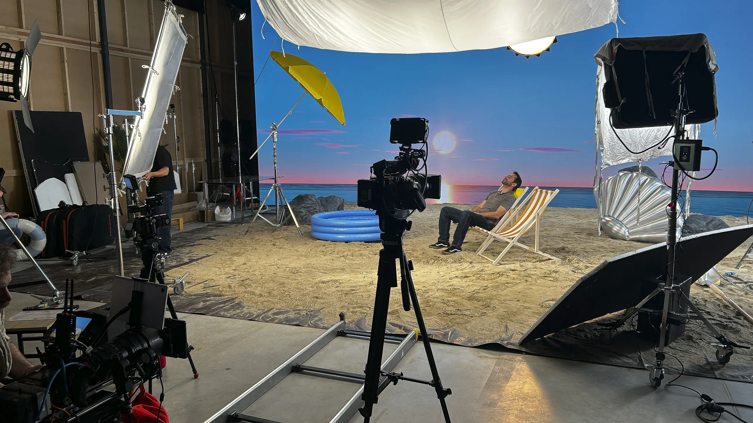 Tournage sur le plateau FX Space