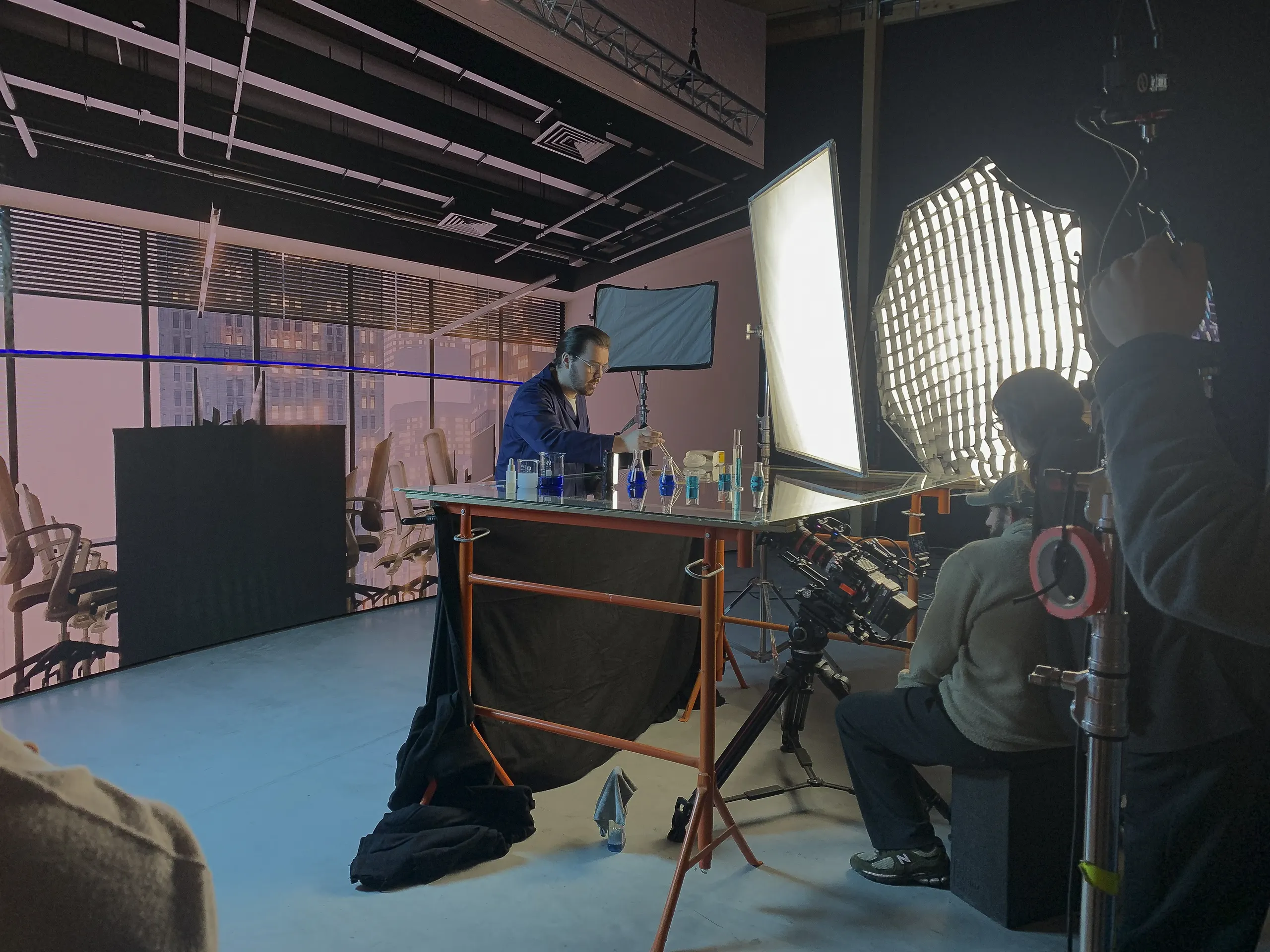 Tournage sur le plateau FX Space