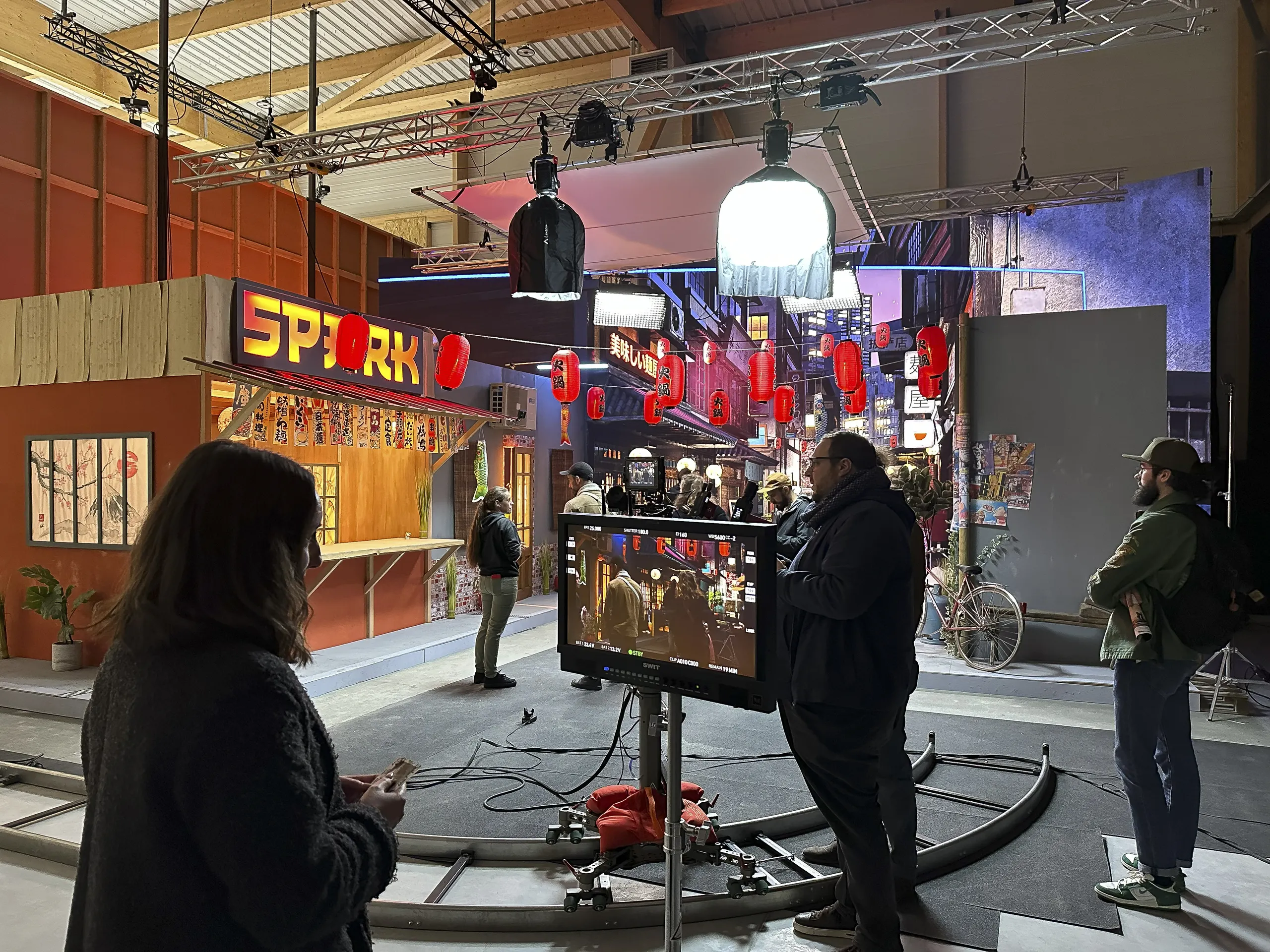 Tournage sur le plateau FX Space