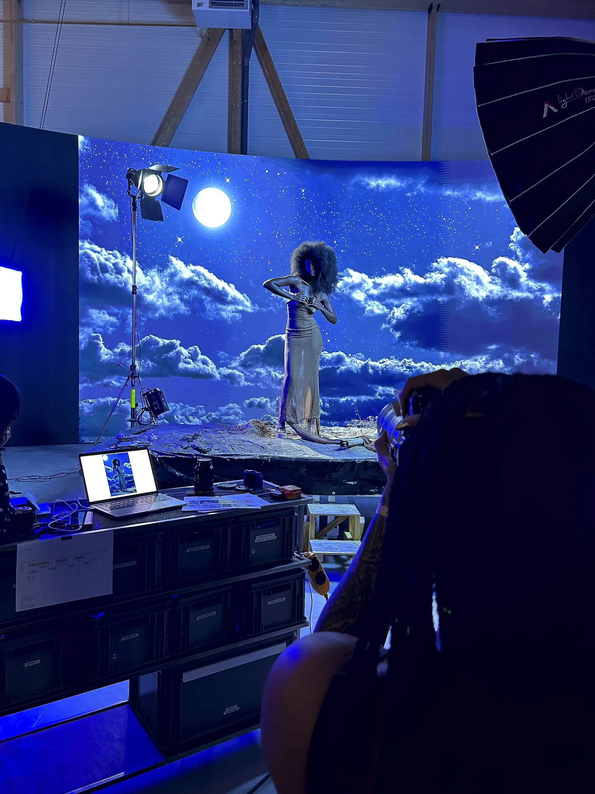 Tournage sur le plateau FX Space