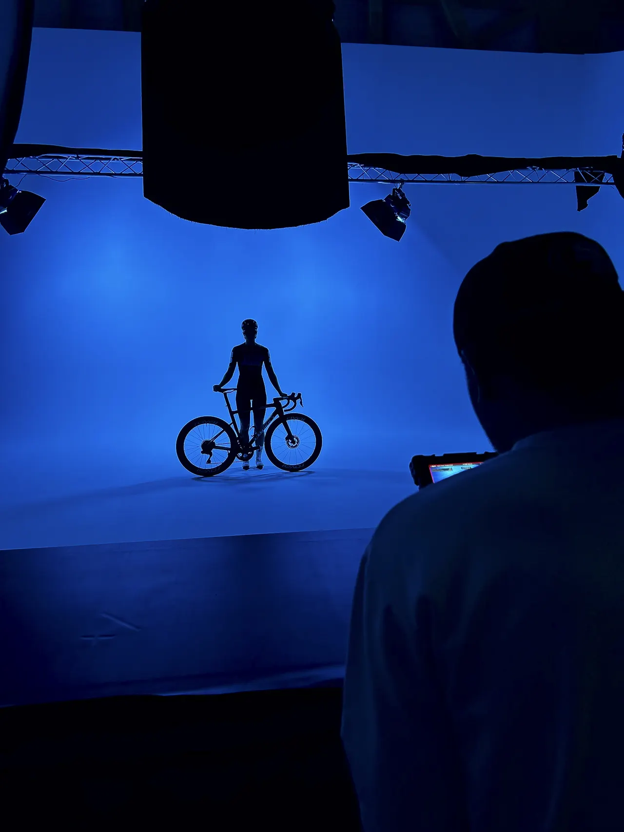 Tournage sur le plateau Infinity Wall